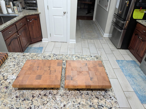 Ash Counter Top Butcher Block Cutting Board (End Grain)