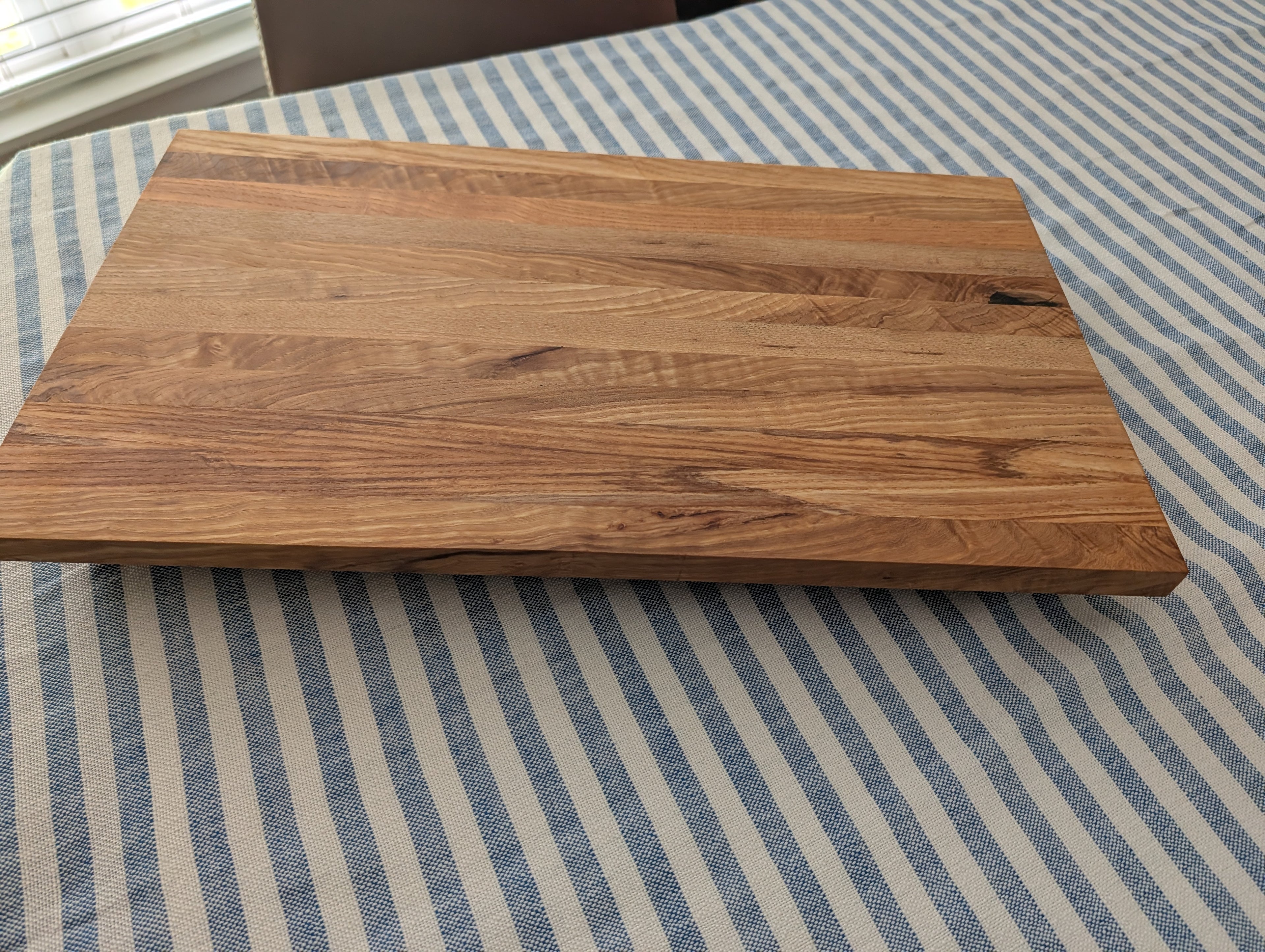 Handcrafted Quilted Ash Cutting Board – 19" x 11" x 1.75"