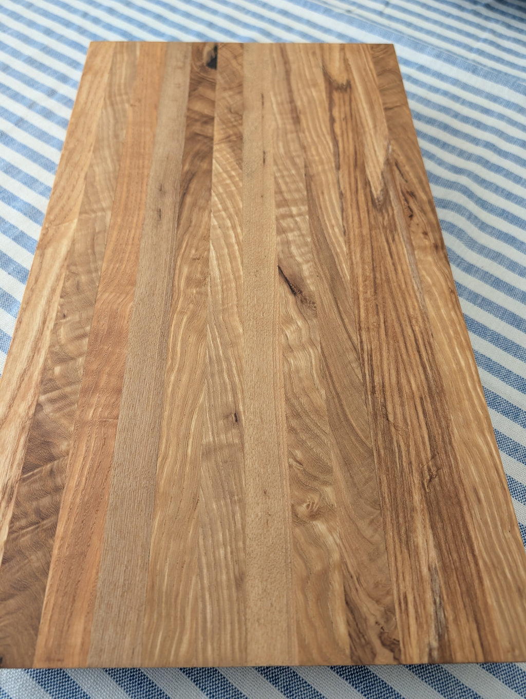 Handcrafted Quilted Ash Cutting Board – 19" x 11" x 1.75"